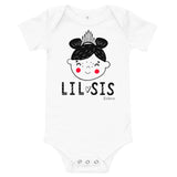 Baby Doodles Bodysuit - The Lil Sis - Zebra High Contrast Apparel and Clothing for Parents and Kids