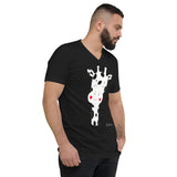 Men's Doodles T-Shirt - The Giraffe - Zebra High Contrast Apparel and Clothing for Parents and Kids