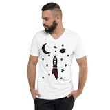 Men's Doodles T-Shirt - The Blastoff - Zebra High Contrast Apparel and Clothing for Parents and Kids