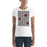Women's Geometric T-Shirt - The Mamba - Zebra High Contrast Apparel and Clothing for Parents and Kids